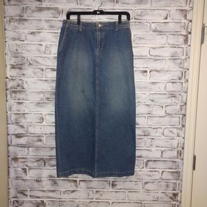 Old Navy long denim skirt
